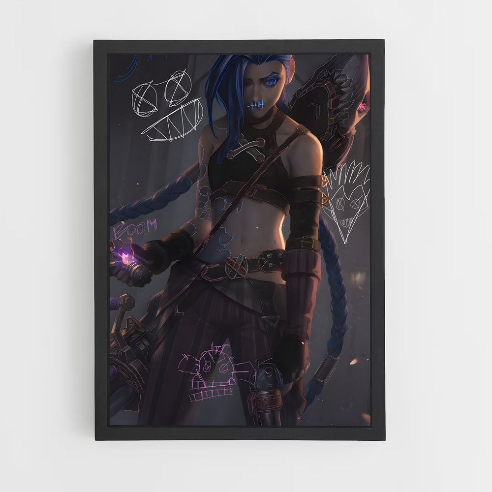 Poster Jinx, Queen of Chaos – affiche League Of Legends (vue 2)
